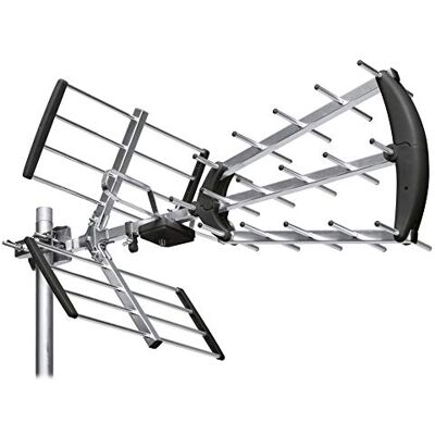 Metronic Astrell 011034 buitenantenne, 20 dB, 4G-filter, UHF, F-stekker Metronic Astrell 011034 buitenantenne, 20 dB, 4G-filter, UHF, F-stekker