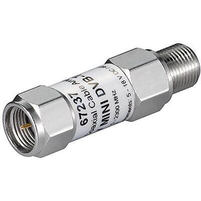 goobay 67237 Mini coaxkabelversterker 18 dB voor DVB-T en SAT F-stekker naar F-bus 5 MHz 2300 MHz geschikt voor buiten goobay 67237 Mini coaxkabelversterker 18 dB voor DVB-T en SAT F-stekker naar F-bus 5 MHz 2300 MHz geschikt voor buiten