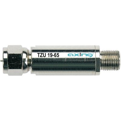 Axing TZU 19-65 hoogdoorlaatfilter, doorgang 85-862 MHz, blok voor retourkanaal 5-68 MHz Axing TZU 19-65 hoogdoorlaatfilter, doorgang 85-862 MHz, blok voor retourkanaal 5-68 MHz