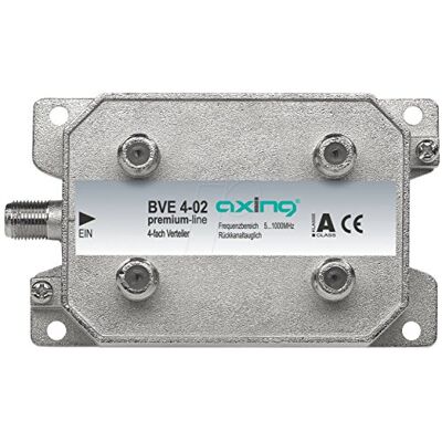 Axing BVE 4-02 splitter 2-weg splitter uitgangen splitter voor FM CATV digitale kabeltelevisie (5-1000 MHz) Axing BVE 4-02 splitter 2-weg splitter uitgangen splitter voor FM CATV digitale kabeltelevisie (5-1000 MHz)