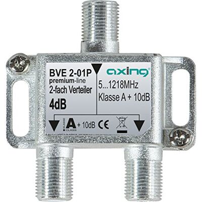 Axing BVE 2-01P splitter 2-weg splitter uitgangen splitter voor FM CATV digitale kabeltelevisie (5-1218 MHz) Axing BVE 2-01P splitter 2-weg splitter uitgangen splitter voor FM CATV digitale kabeltelevisie (5-1218 MHz)