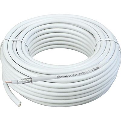 SCHWAIGER SAT coaxkabel 1,0/4,6 wit 25 m SCHWAIGER SAT coaxkabel 1,0/4,6 wit 25 m