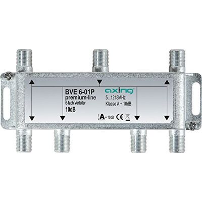 Axing BVE 6-01P splitter verdeler 6-weg splitter uitgangen voor FM CATV digitale kabeltelevisie (5-1218 MHz) Axing BVE 6-01P splitter verdeler 6-weg splitter uitgangen voor FM CATV digitale kabeltelevisie (5-1218 MHz)