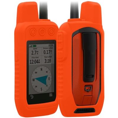 kwmobile Hoes compatibel met Garmin Alpha 300 / Alpha 200 Siliconen beschermhoes voor GPS-navigator pedalen oranje kwmobile Hoes compatibel met Garmin Alpha 300 / Alpha 200 Siliconen beschermhoes voor GPS-navigator pedalen oranje