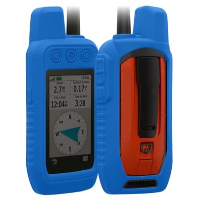 kwmobile Hoes compatibel met Garmin Alpha 300 / Alpha 200 Siliconen beschermhoes voor GPS-navigator pedalen blauw kwmobile Hoes compatibel met Garmin Alpha 300 / Alpha 200 Siliconen beschermhoes voor GPS-navigator pedalen blauw