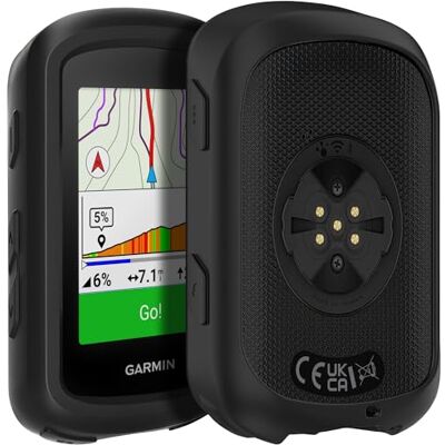 PHONILLICO Beschermhoes voor Garmin Edge 540 / Edge 840 – siliconen beschermhoes, zwart, zachte bescherming PHONILLICO Beschermhoes voor Garmin Edge 540 / Edge 840 – siliconen beschermhoes, zwart, zachte bescherming