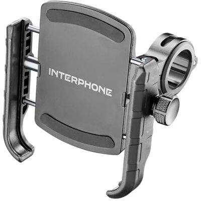 Interphone SMCRAB24 Universele stuurhouder voor motorfiets, anti-vibratie, aluminium, 360 graden draaibaar, voor rond stuur met een diameter van 16/30 mm Interphone SMCRAB24 Universele stuurhouder voor motorfiets, anti-vibratie, aluminium, 360 graden draaibaar, voor rond stuur met een diameter van 16/30 mm