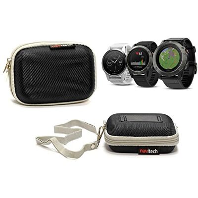 Navitech zwart. Waterdichte beschermhoes voor Garmin Fenix 5-serie Navitech zwart. Waterdichte beschermhoes voor Garmin Fenix 5-serie