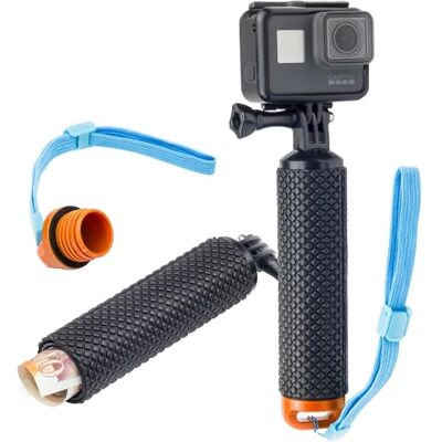 Digicharge Drijvende handgreep voor GoPro actiecamera Hero Hero13 13 Hero12 12 Max 2/DJI Osmo Action 5 4 Pro / Insta360 One/Hero 11 Mini 10 9 8 Akaso Float, waterdichte interne opslag, oranje Digicharge Drijvende handgreep voor GoPro actiecamera Hero Hero13 13 Hero12 12 Max 2/DJI Osmo Action 5 4 Pro / Insta360 One/Hero 11 Mini 10 9 8 Akaso Float, waterdichte interne opslag, oranje