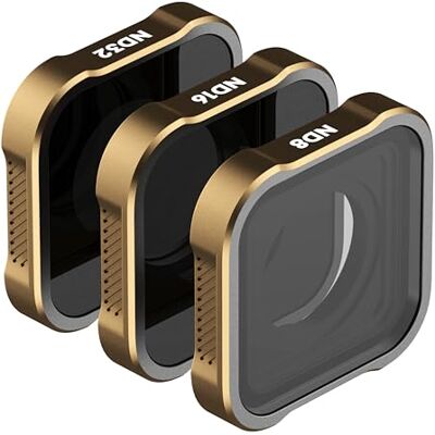 PolarPro Shutter Collection Filters voor GoPro Hero 9, 10 & 11 3 filterset ND8, ND16, ND32 Filters met neutrale dichtheid Ideaal voor middags of lichte omgevingen PolarPro Shutter Collection Filters voor GoPro Hero 9, 10 & 11 3 filterset ND8, ND16, ND32 Filters met neutrale dichtheid Ideaal voor middags of lichte omgevingen
