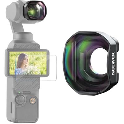 NEEWER 2 x teleconverter alleen compatibel met DJI Osmo Pocket 3, 4 elementen meerlaagse HD optische glazen magnetische lens en 3 groepen, accessoires voor actiecamera en stabilisator, LS-84 NEEWER 2 x teleconverter alleen compatibel met DJI Osmo Pocket 3, 4 elementen meerlaagse HD optische glazen magnetische lens en 3 groepen, accessoires voor actiecamera en stabilisator, LS-84