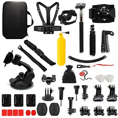 MMOBIEL 50-in-1 accessoireset voor actiecamera, compatibel met GoPro Hero 11 10 9 8 7 6 5 4, GoPro Max, Fusion, DJI Osmo Action, AKASO, Insta 360 enz. Inclusief camerahoofdhouder MMOBIEL 50-in-1 accessoireset voor actiecamera, compatibel met GoPro Hero 11 10 9 8 7 6 5 4, GoPro Max, Fusion, DJI Osmo Action, AKASO, Insta 360 enz. Inclusief camerahoofdhouder