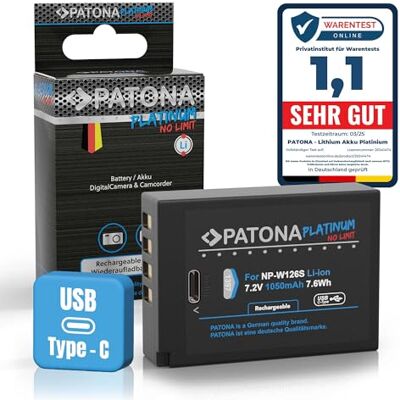 PATONA Platinum NP-W126s NP-W126 USB-C batterij (1100 mAh) met directe ingang USB-C (1397) FinePix X100V X100VI X-A10 X-E3 X-H1 X-M5 X-Pro3 X-S10 X-T3 X-T10 X-T20 X-T30 X-T50 X-T100 X-T200 enz. PATONA Platinum NP-W126s NP-W126 USB-C batterij (1100 mAh) met directe ingang USB-C (1397) FinePix X100V X100VI X-A10 X-E3 X-H1 X-M5 X-Pro3 X-S10 X-T3 X-T10 X-T20 X-T30 X-T50 X-T100 X-T200 enz.