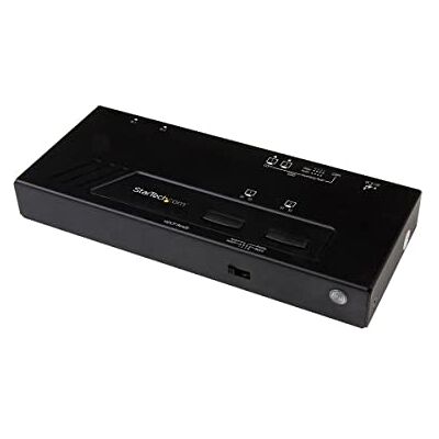 StarTech . com HDMI-matrix 2 HDMI-schakelaar en splitter met snelle omschakeling en automatische detectie Ultra HD 4K (VS222HD4K) StarTech . com HDMI-matrix 2 HDMI-schakelaar en splitter met snelle omschakeling en automatische detectie Ultra HD 4K (VS222HD4K)