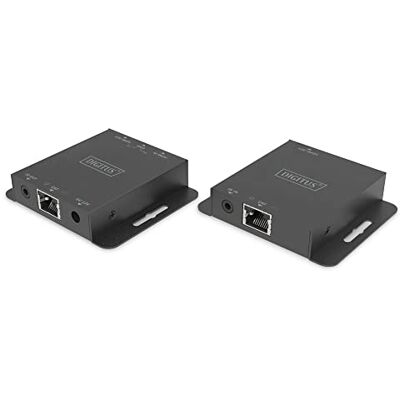 Digitus DS-55519 HDMI extender UHD 4K 30Hz 40m via LAN-kabel set: zender en ontvanger loop-out, IR infrarood HDMI 1.4 & HDCP 1.4 Digitus DS-55519 HDMI extender UHD 4K 30Hz 40m via LAN-kabel set: zender en ontvanger loop-out, IR infrarood HDMI 1.4 & HDCP 1.4
