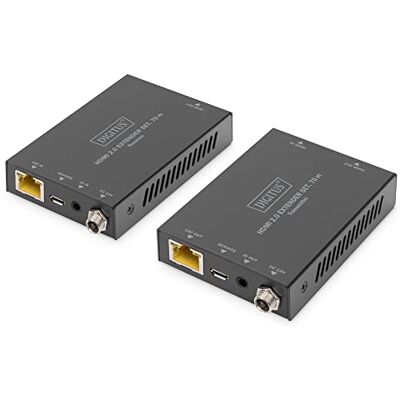 Digitus DS-55506 HDMI Extender UHD 4K 30Hz 70m via LAN-kabel Set: zender & ontvanger Loop-Out, IR IR HDMI 2.0 & HDCP 2.2/1.4 Digitus DS-55506 HDMI Extender UHD 4K 30Hz 70m via LAN-kabel Set: zender & ontvanger Loop-Out, IR IR HDMI 2.0 & HDCP 2.2/1.4