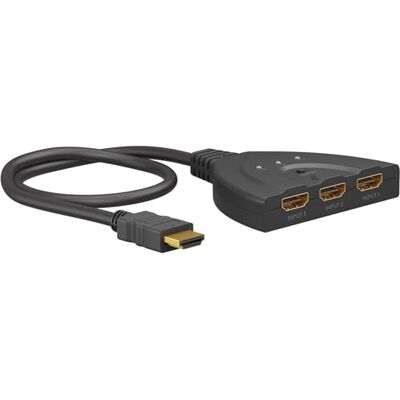 goobay HDMI splitter 58487 3-in-1 uitgang / 4K bij 30Hz (2160p) HDMI / HDMI 1.4 Switch voor PS4, PS5, laptops of monitoren goobay HDMI splitter 58487 3-in-1 uitgang / 4K bij 30Hz (2160p) HDMI / HDMI 1.4 Switch voor PS4, PS5, laptops of monitoren