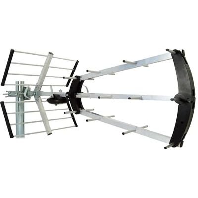Metronic 415047 Trinappe buitenantenne 20 dB 4G filter UHF compacte en uitklapbare F-stekker Metronic 415047 Trinappe buitenantenne 20 dB 4G filter UHF compacte en uitklapbare F-stekker