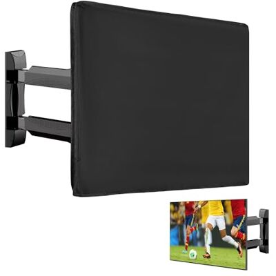 kwmobile TV-schermhoes compatibel met 24 inch tv, beschermhoes voor buiten tegen weersinvloeden, stof en spatwater, zwart kwmobile TV-schermhoes compatibel met 24 inch tv, beschermhoes voor buiten tegen weersinvloeden, stof en spatwater, zwart