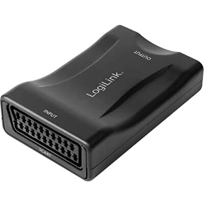 Logilink CV0160 Scart (vrouwelijk) naar HDMI (vrouwelijk) video-omzetter, Full HD naar FHD 1080p, zwart Logilink CV0160 Scart (vrouwelijk) naar HDMI (vrouwelijk) video-omzetter, Full HD naar FHD 1080p, zwart