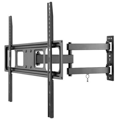 goobay Pro Full Motion (XL) tv-muurbeugel voor 37 tot 70 inch tv volledig beweegbaar, draaibaar/kantelbaar, max. 35 kg, VESA 600 x 400, uittrekbare arm, geïntegreerd kabelbeheer, zwart goobay Pro Full Motion (XL) tv-muurbeugel voor 37 tot 70 inch tv volledig beweegbaar, draaibaar/kantelbaar, max. 35 kg, VESA 600 x 400, uittrekbare arm, geïntegreerd kabelbeheer, zwart