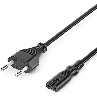 deleyCON 7,5 m netsnoer stekker type C Euro naar C7 Euro stekker Elektrische kabel voor Blu-Ray TV huishoudelijke apparaten stroomblokken zwart deleyCON 7,5 m netsnoer stekker type C Euro naar C7 Euro stekker Elektrische kabel voor Blu-Ray TV huishoudelijke apparaten stroomblokken zwart