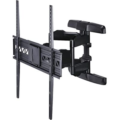 Hama 108729 Fullmotion XL TV Muurbeugel (Grote TV, 47 Tot 90 inch, Vesa Tot 800 x 600, Volledig Beweegbaar, Kantelbaar, Draaibaar, Trillingsdemper Voor Helder Geluid), Zwart Hama 108729 Fullmotion XL TV Muurbeugel (Grote TV, 47 Tot 90 inch, Vesa Tot 800 x 600, Volledig Beweegbaar, Kantelbaar, Draaibaar, Trillingsdemper Voor Helder Geluid), Zwart
