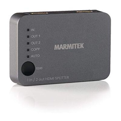 Marmitek Split 312 UHD HDMI splitter 4K60 1 ingang / 2 uit Ultra HD, 4K60 HDMI-splitter 3840 x 2160 60 Hz HDCP 2.2 EDID-schakelaar geïntegreerde versterker Marmitek Split 312 UHD HDMI splitter 4K60 1 ingang / 2 uit Ultra HD, 4K60 HDMI-splitter 3840 x 2160 60 Hz HDCP 2.2 EDID-schakelaar geïntegreerde versterker