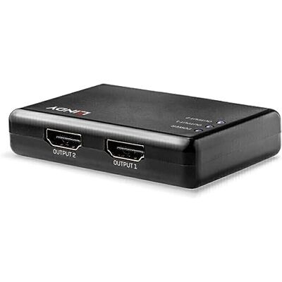 LINDY HDMI-splitter 10,2 G, 2 poorten, compact 38357 LINDY HDMI-splitter 10,2 G, 2 poorten, compact 38357