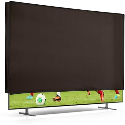 kwmobile Beschermhoes voor tv-scherm, compatibel met 49-50 inch TV, displaybescherming, chocoladebruin kwmobile Beschermhoes voor tv-scherm, compatibel met 49-50 inch TV, displaybescherming, chocoladebruin