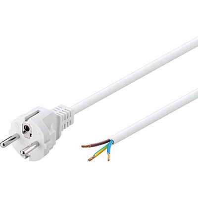 goobay Wentronic Netsnoer (Schuko met 3 geleiders, 1,5 m, wit goobay Wentronic Netsnoer (Schuko met 3 geleiders, 1,5 m, wit