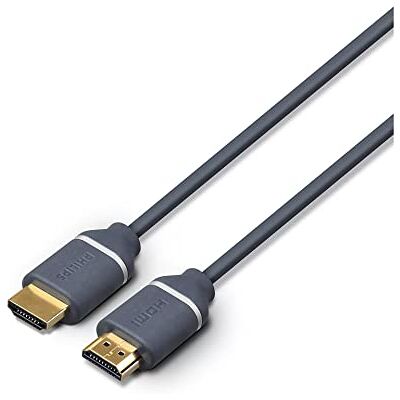 Philips HDMI-kabel SWV5630G – 150 cm – HDMI naar HDMI – 4K en UHD 2160p – grijs Philips HDMI-kabel SWV5630G – 150 cm – HDMI naar HDMI – 4K en UHD 2160p – grijs