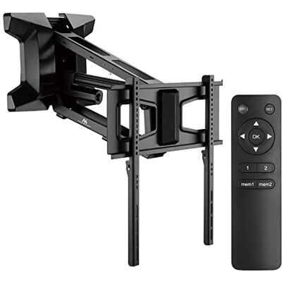 Maclean MC-891 Elektrische tv-muurbeugel met afstandsbediening en hoogteverstelling voor montage boven de open haard max. VESA 600 x 400 tot 35 kg belasting Maclean MC-891 Elektrische tv-muurbeugel met afstandsbediening en hoogteverstelling voor montage boven de open haard max. VESA 600 x 400 tot 35 kg belasting