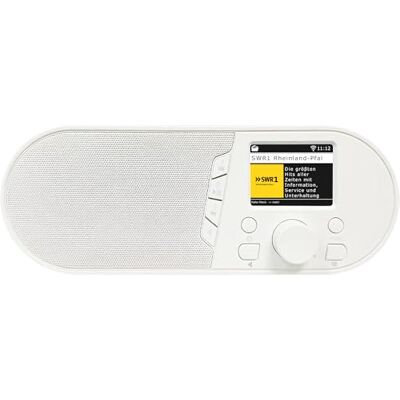 TELESTAR TOP IR 50 Internetradio (Bluetooth, 7 W, USB-opnamefunctie, zendertoetsen op het apparaat, hotelmodus, afstandsbediening) wit TELESTAR TOP IR 50 Internetradio (Bluetooth, 7 W, USB-opnamefunctie, zendertoetsen op het apparaat, hotelmodus, afstandsbediening) wit