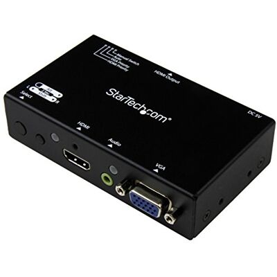 StarTech .com Switch 2x1 HDMI en VGA naar HDMI met VGA naar HDMI converter en prioritaire schakeling 1080p (VS221VGA2HD) StarTech .com Switch 2x1 HDMI en VGA naar HDMI met VGA naar HDMI converter en prioritaire schakeling 1080p (VS221VGA2HD)