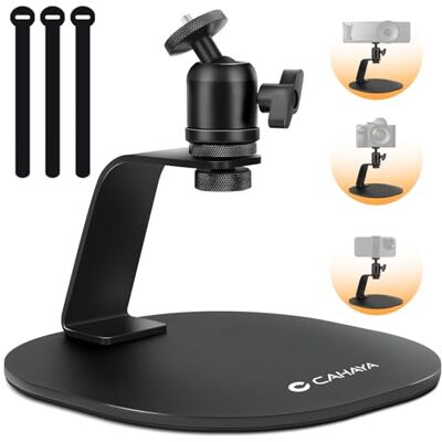 CAHAYA CY00375-1 Projectorhouder voor desktop met 1/4 inch schroefinterface, multi-hoekhouder voor videoprojector, 5 kg draagvermogen met antislip frame voor mini-projectoren en CAHAYA CY00375-1 Projectorhouder voor desktop met 1/4 inch schroefinterface, multi-hoekhouder voor videoprojector, 5 kg draagvermogen met antislip frame voor mini-projectoren en