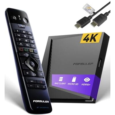 HTS e-com Formuler Z11 PRO MAX 4K Tv-box, BT1 Edition Android 11 OTT Media Player, 4K UHD HDR10+ Smart OTT IP streaming wifi, BT afstandsbediening, Widevine L1 ondersteund, MYTVOnline3-app, HDMI-kabel HTS e-com Formuler Z11 PRO MAX 4K Tv-box, BT1 Edition Android 11 OTT Media Player, 4K UHD HDR10+ Smart OTT IP streaming wifi, BT afstandsbediening, Widevine L1 ondersteund, MYTVOnline3-app, HDMI-kabel