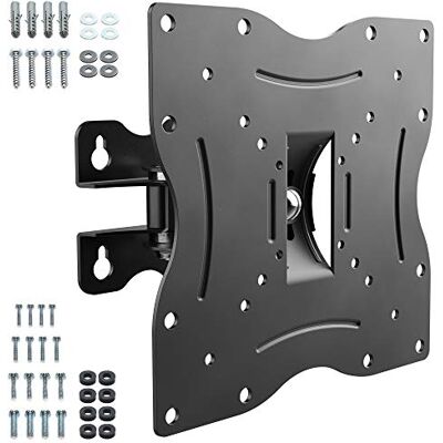 RICOO TV-muurbeugel, plat, draaibaar, kantelbaar, universeel, 13-32 inch (33-81 cm) R12, wandbevestiging, gebogen display, VESA 200 x 200, zwart RICOO TV-muurbeugel, plat, draaibaar, kantelbaar, universeel, 13-32 inch (33-81 cm) R12, wandbevestiging, gebogen display, VESA 200 x 200, zwart