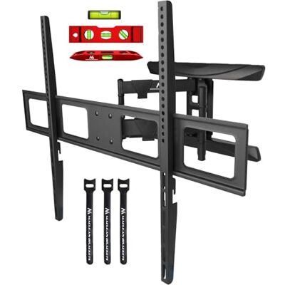 Maclean tv-houder, max VESA 800 x 600, 43-100 inch, 80 kg, horizontale en verticale hoekinstelling, profiel 50-500 mm, zwart, MC-423 Maclean tv-houder, max VESA 800 x 600, 43-100 inch, 80 kg, horizontale en verticale hoekinstelling, profiel 50-500 mm, zwart, MC-423