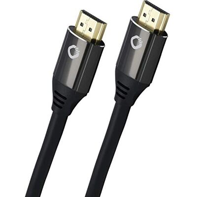 OEHLBACH Black Magic MKII Ultra High Speed HDMI-kabel 8K 8K FUHD 60Hz 4320p / 4K 120Hz 2160p 48Gbit/s (21:9 Cinema, 3D, Dolby Vision, Dynamic HDR 10+, VRR, eARC, UHD2) 75 cm zwart OEHLBACH Black Magic MKII Ultra High Speed HDMI-kabel 8K 8K FUHD 60Hz 4320p / 4K 120Hz 2160p 48Gbit/s (21:9 Cinema, 3D, Dolby Vision, Dynamic HDR 10+, VRR, eARC, UHD2) 75 cm zwart
