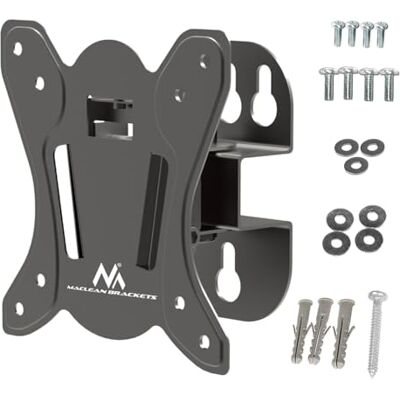 Maclean MC-415 tv-beugel of monitor max. VESA 100 x 100 13-32 inch 30 kg zwart Maclean MC-415 tv-beugel of monitor max. VESA 100 x 100 13-32 inch 30 kg zwart