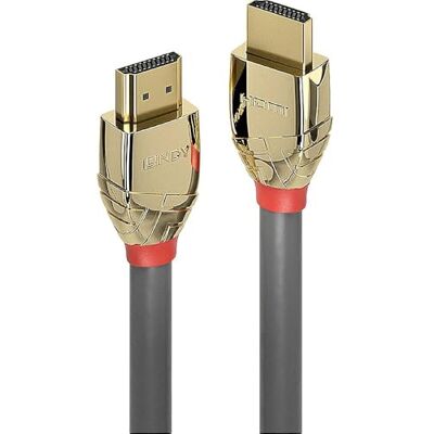 LINDY 37602 Gold Line High Speed HDMI 2.1 kabel 2 m met ethernet, 10 k@120 Hz HDMI 2.1 3D 1080p HDCP 2.3 120Hz 144Hz HDR ARC CEC ATC, ATC, TV OLED, monitor, Xbox, Blu-Ray, soundbar LINDY 37602 Gold Line High Speed HDMI 2.1 kabel 2 m met ethernet, 10 k@120 Hz HDMI 2.1 3D 1080p HDCP 2.3 120Hz 144Hz HDR ARC CEC ATC, ATC, TV OLED, monitor, Xbox, Blu-Ray, soundbar