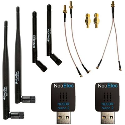 NooElec Dual-Band NESDR Nano 2 ADS-B bundel Compatibel met Stratux en andere SDR toepassingen. Inclusief 2 geprogrammeerde en gekalibreerde SDR, 4 antennes van 978 MHz (UAT) en 1090 MHz (ADSB) en adapters en kabels NooElec Dual-Band NESDR Nano 2 ADS-B bundel Compatibel met Stratux en andere SDR toepassingen. Inclusief 2 geprogrammeerde en gekalibreerde SDR, 4 antennes van 978 MHz (UAT) en 1090 MHz (ADSB) en adapters en kabels