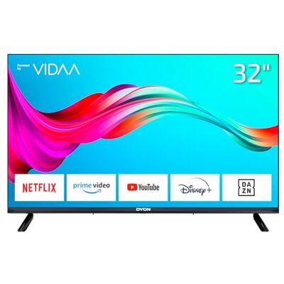 DYON Smart 32 VX TV 80 cm (32 inch) (HD Smart TV, Triple Tuner (DVB-C/-S2/-T2), App Store, Prime Video, Netflix, YouTube, DAZN, Disney+) DYON Smart 32 VX TV 80 cm (32 inch) (HD Smart TV, Triple Tuner (DVB-C/-S2/-T2), App Store, Prime Video, Netflix, YouTube, DAZN, Disney+)