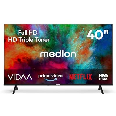 Medion 100,3 cm (40 inch) full HD-tv (Smart TV, HDR, VIDAA Store, Prime Video, Disney+, DAZN, Paramount+, HbbTV, PVR, HD Triple Tuner, MD 840102) Medion 100,3 cm (40 inch) full HD-tv (Smart TV, HDR, VIDAA Store, Prime Video, Disney+, DAZN, Paramount+, HbbTV, PVR, HD Triple Tuner, MD 840102)