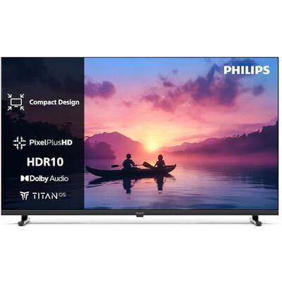 Philips 32PHS6000 2K HD LED Smart TV, 32 inch display met Pixel Plus, Titan OS-platform en digitaal Dolby-geluid, compatibel met Alexa en Google spraakassistent Philips 32PHS6000 2K HD LED Smart TV, 32 inch display met Pixel Plus, Titan OS-platform en digitaal Dolby-geluid, compatibel met Alexa en Google spraakassistent