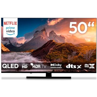 Medion TV 50 inch (125,7 cm) QLED Television (Smart TV, 4K, Dolby Vision HDR, Prime Video, Disney+, Dolby Atmos, DTS X, compatibel met Google TV, PVR, Bluetooth, MD 850700) Medion TV 50 inch (125,7 cm) QLED Television (Smart TV, 4K, Dolby Vision HDR, Prime Video, Disney+, Dolby Atmos, DTS X, compatibel met Google TV, PVR, Bluetooth, MD 850700)