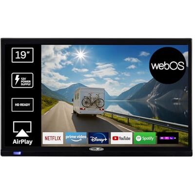 Reflexion LED19iBT Smart TV 19 inch (HD Ready, DVB-T2/S2/C, HDMI, CI+, Bluetooth, wifi, 12 V/230 V) lichte campingtv voor caravan, camper, boot en vrachtwagen met VESA 100 x 100 Reflexion LED19iBT Smart TV 19 inch (HD Ready, DVB-T2/S2/C, HDMI, CI+, Bluetooth, wifi, 12 V/230 V) lichte campingtv voor caravan, camper, boot en vrachtwagen met VESA 100 x 100