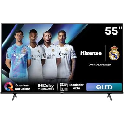 Hisense 55E7NQ QLED Smart TV, 55 inch, Quantum Dot Colour, Dolby Vision, Dolby Atmos, Gaming Plus-modus, 60 Hz VRR 120 fps, Bluetooth & HDMI, tv-spraakbediening, VIDAA (nieuw 2024) Hisense 55E7NQ QLED Smart TV, 55 inch, Quantum Dot Colour, Dolby Vision, Dolby Atmos, Gaming Plus-modus, 60 Hz VRR 120 fps, Bluetooth & HDMI, tv-spraakbediening, VIDAA (nieuw 2024)