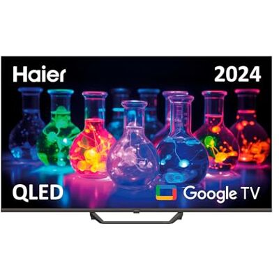 HAIER QLED 4K UHD H50S80EUX Smart TV 50 inch, Google TV, Dolby Audio, HDR 10, Smart Remote Control, Google Assistant, Bluetooth 5.1, DBX TV, HDMI 2.1 x 4, frameloos, 2024 HAIER QLED 4K UHD H50S80EUX Smart TV 50 inch, Google TV, Dolby Audio, HDR 10, Smart Remote Control, Google Assistant, Bluetooth 5.1, DBX TV, HDMI 2.1 x 4, frameloos, 2024